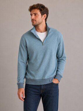 Faherty Quater Zip Pullover Sweater Size Small